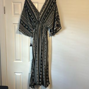 Paani black and cream colored dress